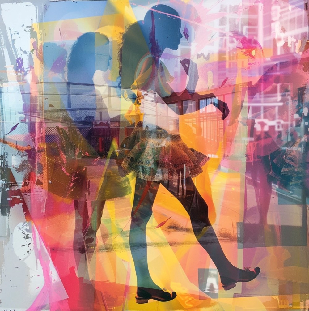 a modern art photograph , 💃🎉✨🚺🎶👯4
, a scene where a group of joyful women gather to dance and celebrate in a colorful, vibrant space filled with decorations and lights. Each individual exudes joy and confidence, with their movements symbolizing freedom and carefreeness. The scene is peppered with symbols of femininity and empowerment, including musical instruments to highlight the role of music as a means of expression. This depiction aims to capture the core messages of Girls Just Want to Have Fun: fun, independence, and the celebratory expression of one‘s identity1